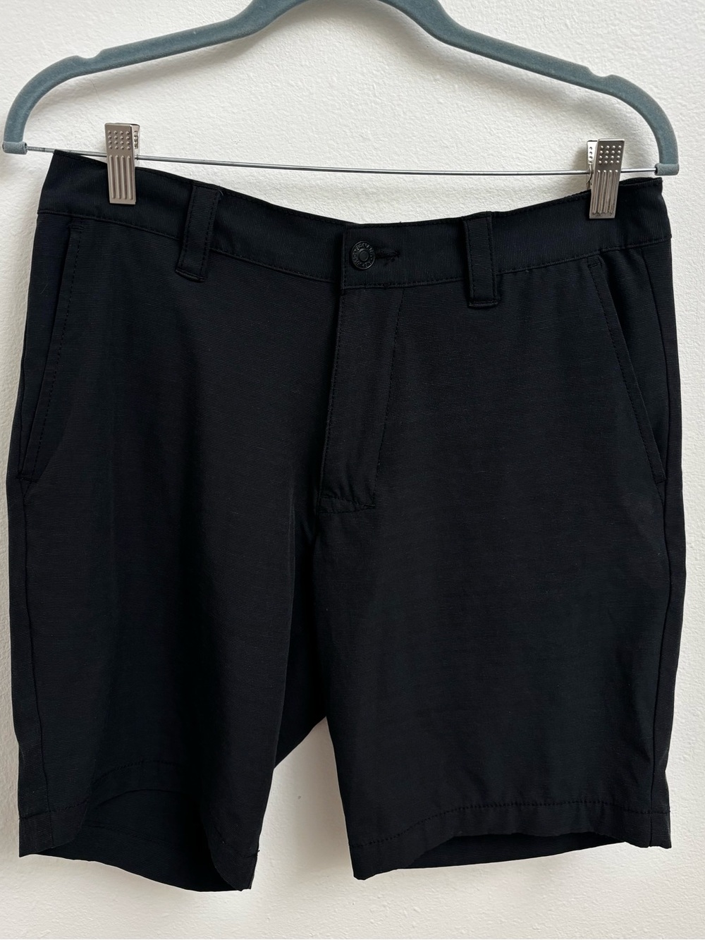Banana Republic Men’s Black Flat-Front Shorts Swim Trunks Athletic Shorts 32